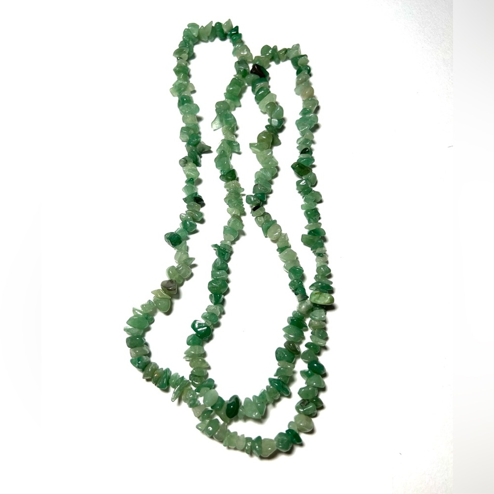 Green Stone Costume Necklace